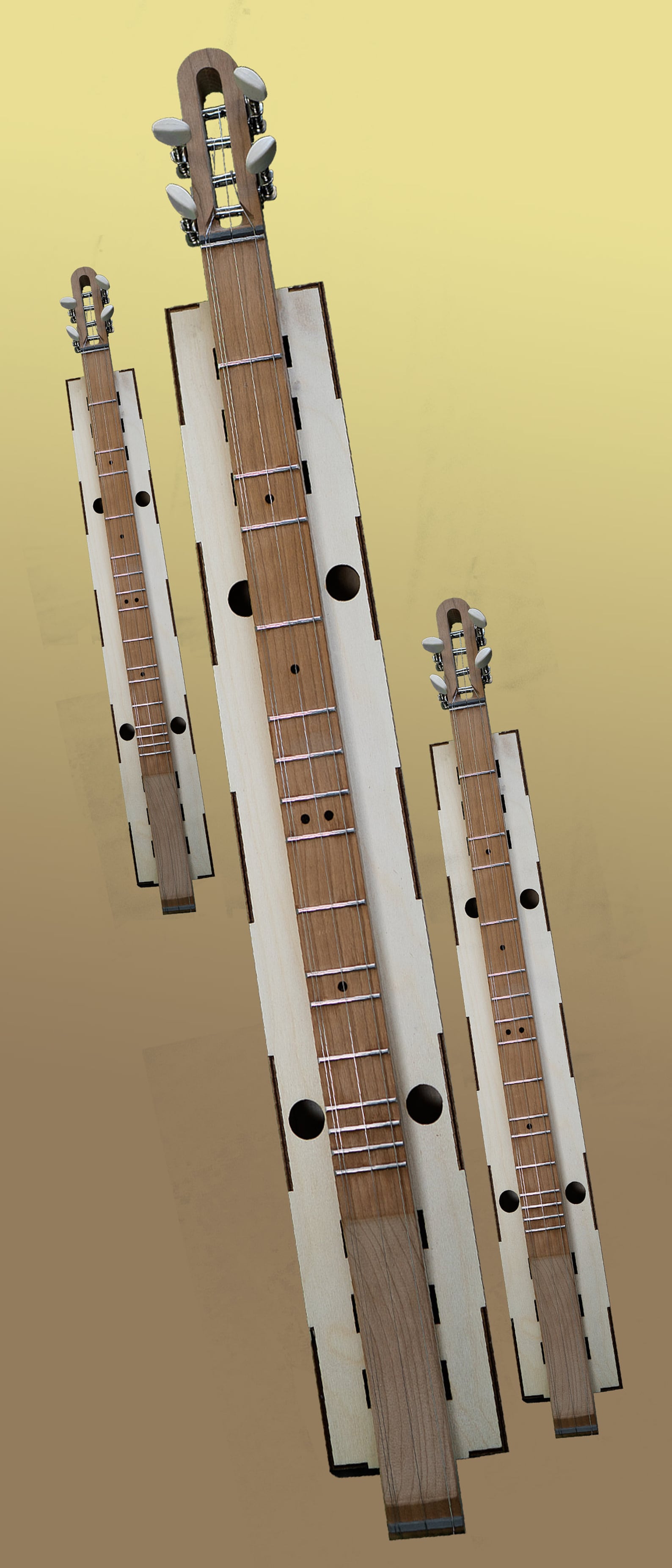 NEW Easy Build Kit ALL WOOD 4string Mountain Dulcimer Etsy Australia