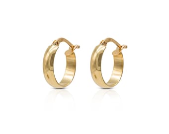 14K Gold Classic Hoop Earrings , Heidi Hoop Earrings