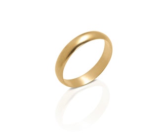 gold Ehering, Ehering, Herren Ring, Herren Ehering, Herren Ehering Gold, Ehering Männer, 14 k Gold, 14k