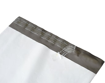 White Non Perforated Poly Mailers Envelopes Shipping Bags