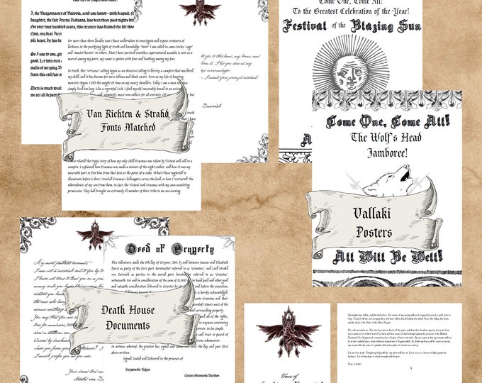 Curse of Strahd Printable Props - Etsy
