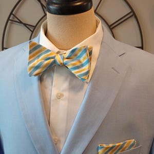 Pajaritas de seda a rayas para atar