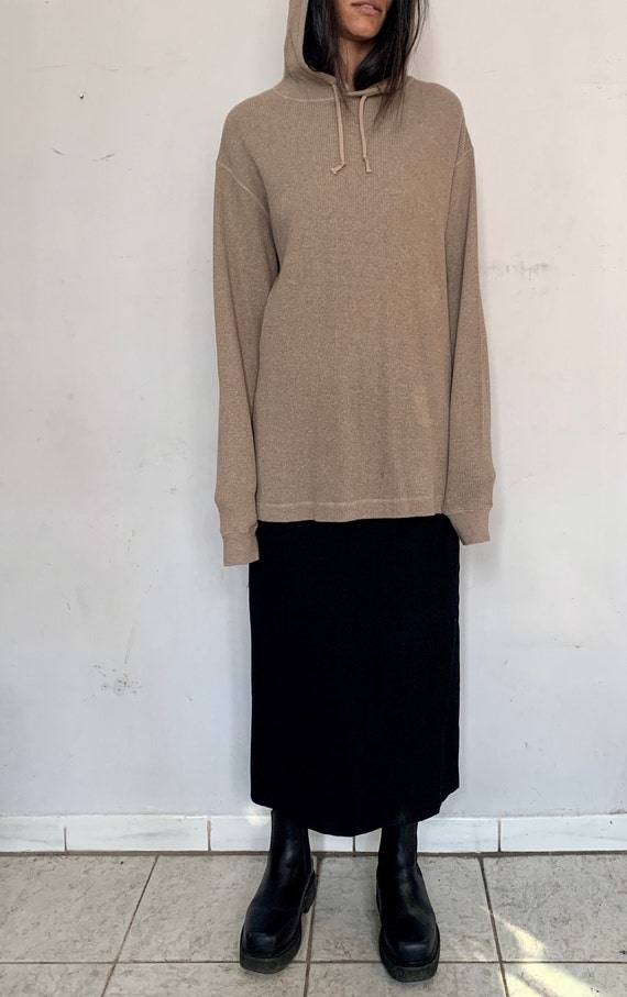 Cotton Oversized Sweater, Horchata
