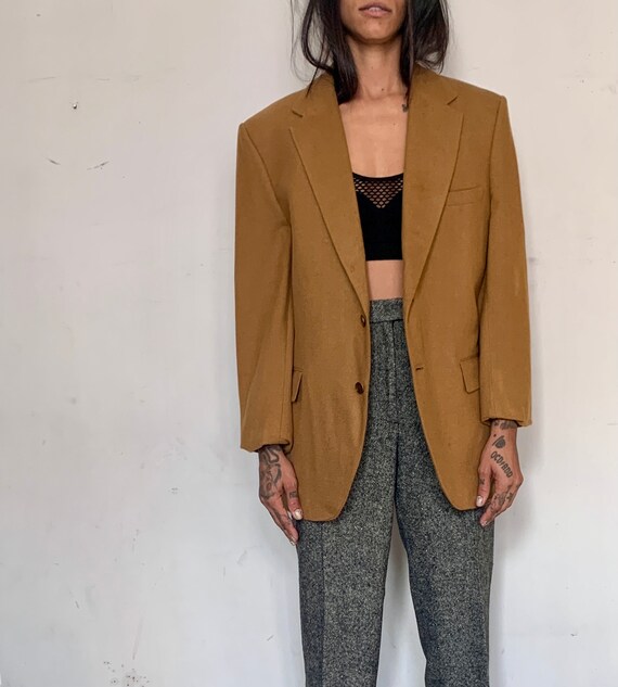 Oversized Cashmere Blazer, Turmeric