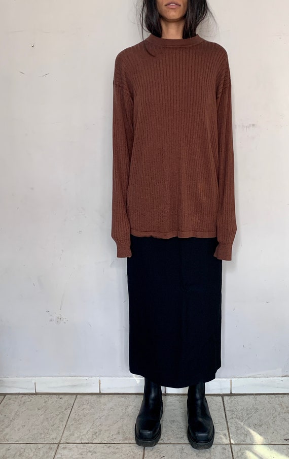 Oversized Silk Sweater, Mocha