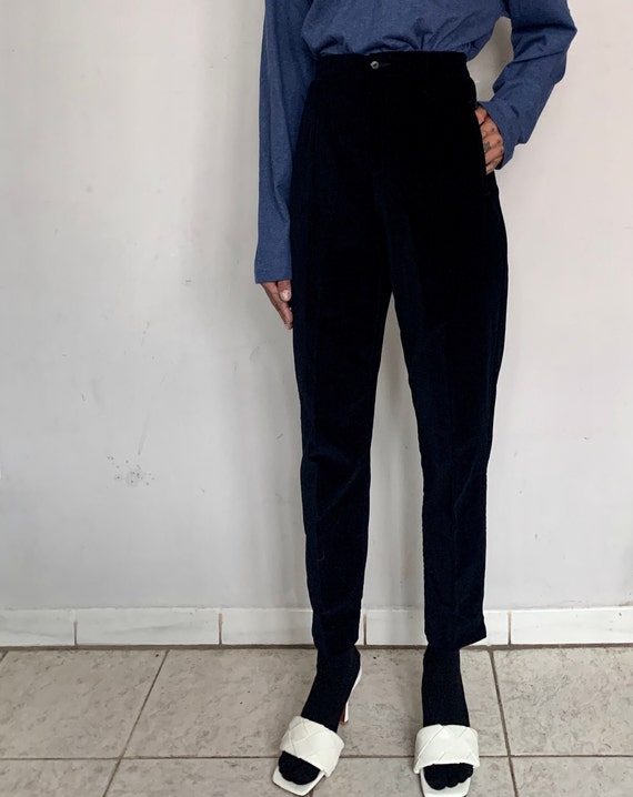 Ultra High Rise Velvet Trousers