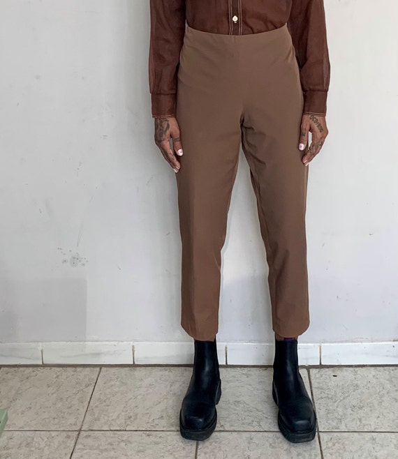 High Rise Cigarette Pants, Mocha