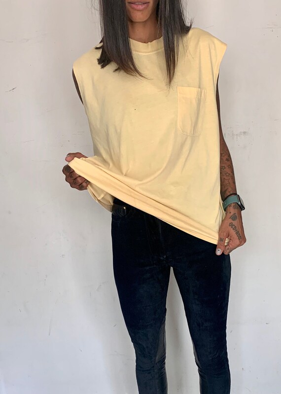 80s Oversized Cotton Muscle Tee