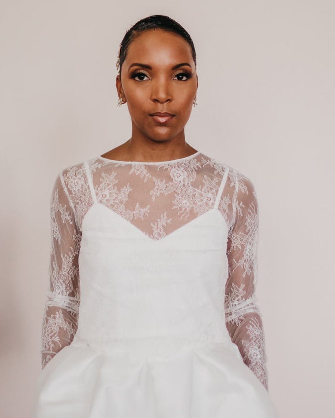 Bridal Lace Topper Wedding Top Bridal Top Long Sleeve Wedding Dress ...