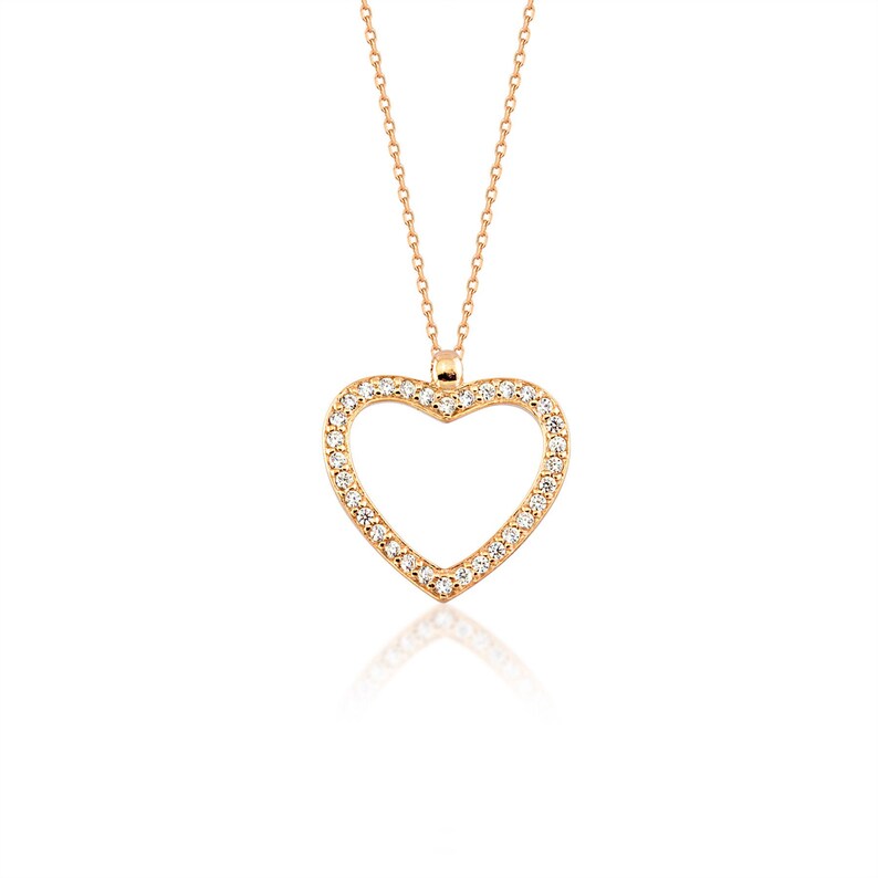 Heart Design Sterling Silver Necklace