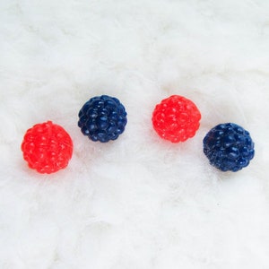 Berry Earrings, Raspberry Earrings, Blackberry Earrings, Fruit Earrings, Blackberry, Raspberry, Studs, Posts