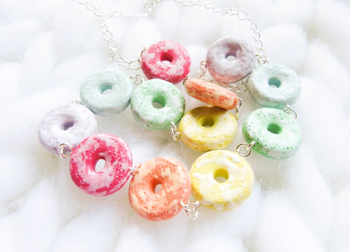Fruit Loops Necklace Fruit Loop Necklace Cereal Necklace Etsy