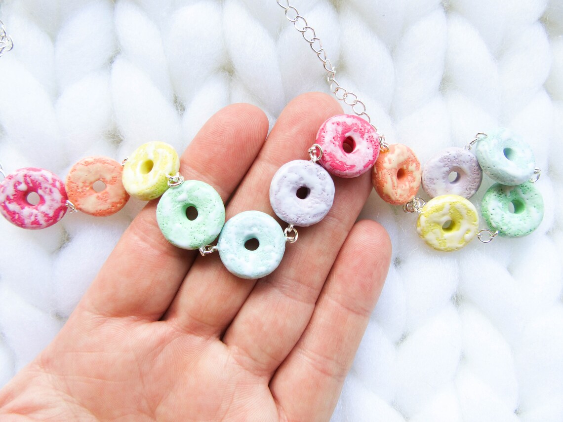Fruit Loops Necklace Fruit Loop Necklace Cereal Necklace Etsy