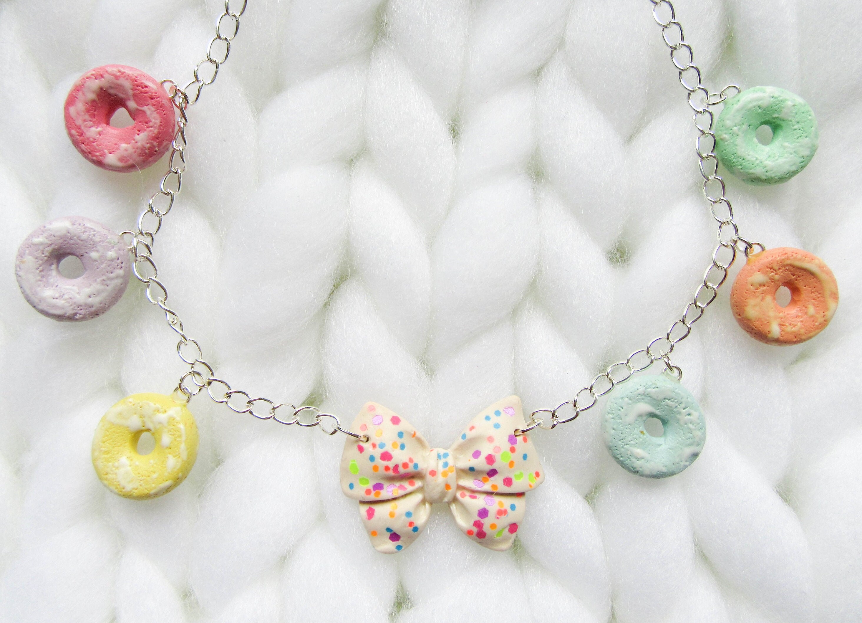 Fruit Loops Necklace Cute Necklace Cereal Necklace Food Etsy 日本