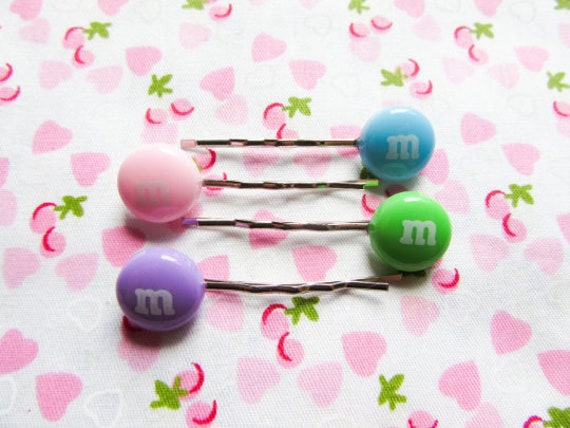 Candy Bobby Pins Candy Hair Pins Kawaii Sweet Lolita Food Etsy