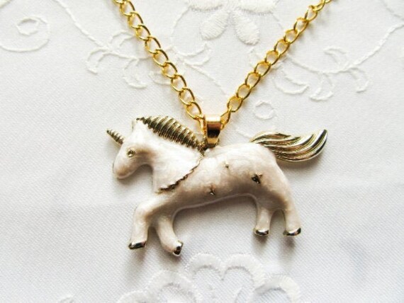 Unicorn charm shop necklace