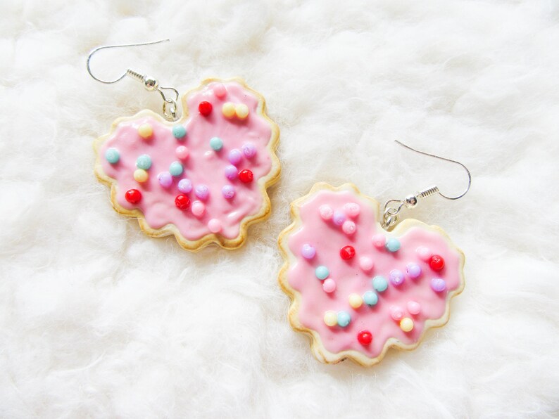 Sugar Cookie Earrings Cute Earrings Kawaii Earrings Sweet Etsy