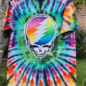 Batik Stealie Hand Painted Tie Dye Size Large