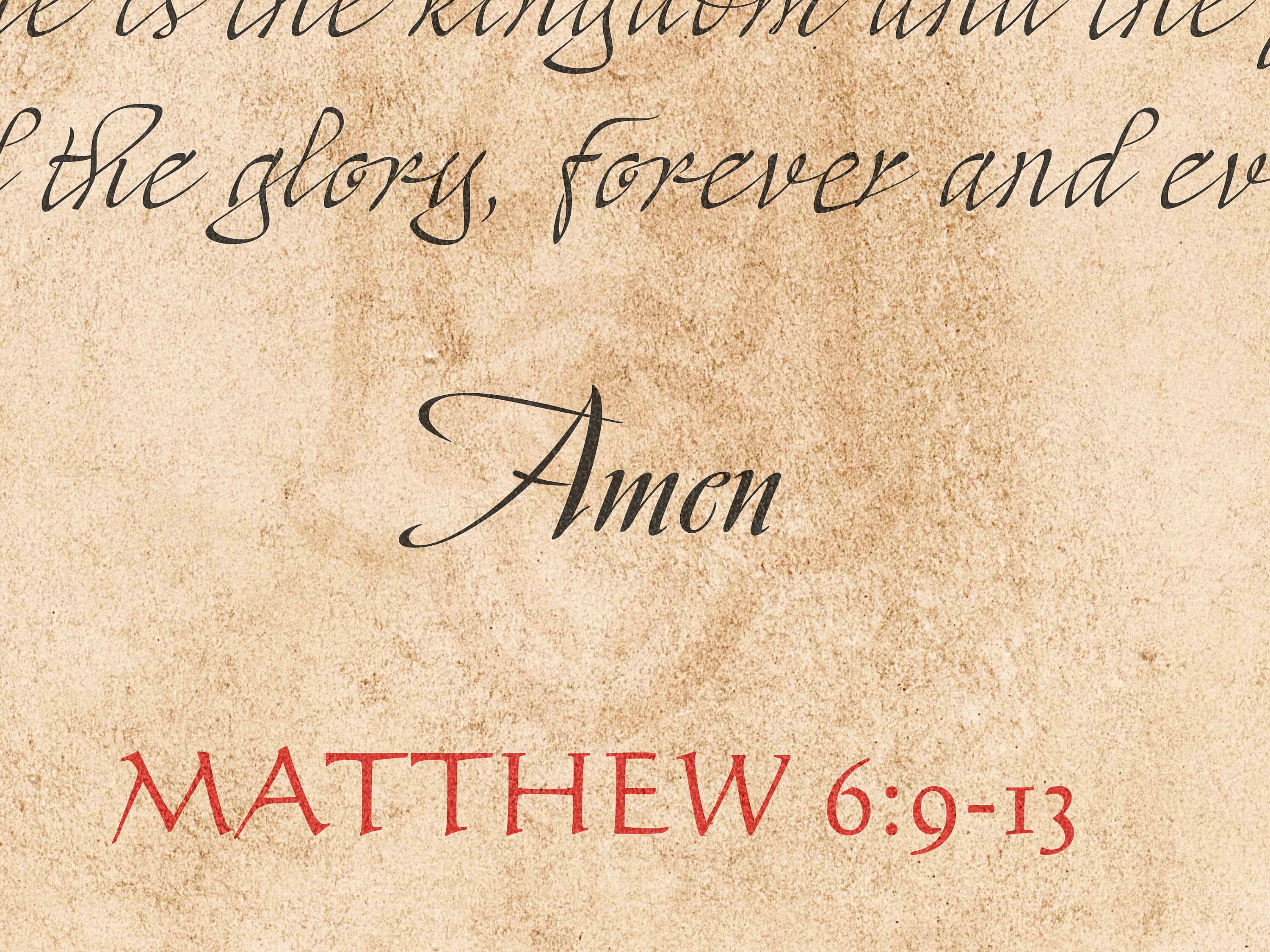 The Lord's Prayer, Bible Verse, Psalm 6:9-13, Our Father Prayer - Etsy
