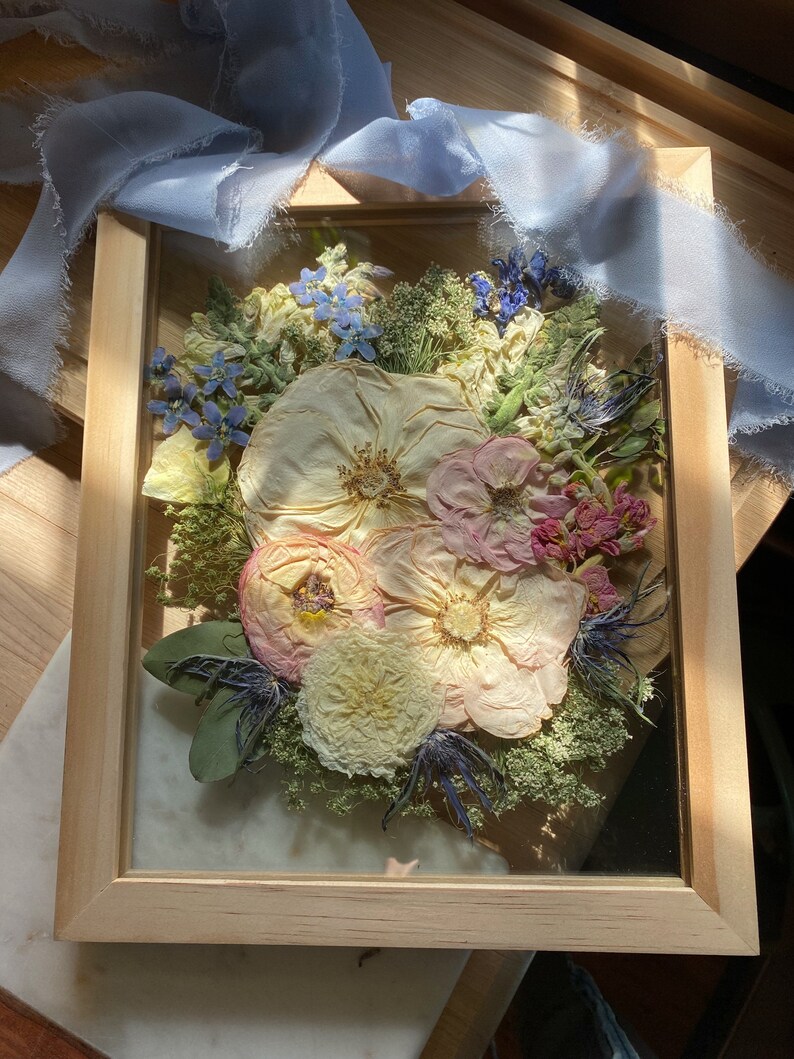 Pressed Flower Frame Bridal Preservation - Etsy