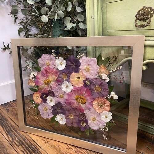 Pressed Flower Frame Bridal Preservation - Etsy