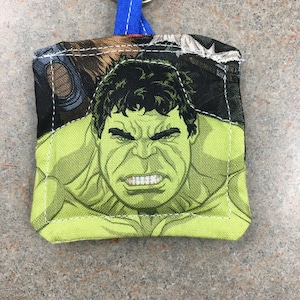 Hulk Bruce Banner Quilted Handmade Keychain Civil War MCU Avengers Endgame Infinity War Thor Ragnarok Fan