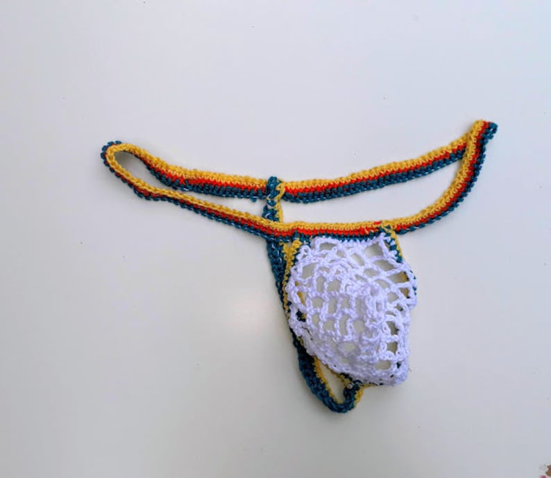 Crochet Micro Men's Thong Bikini Gstring Clear Mesh Etsy New Zealand