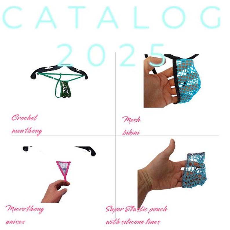 Micro Mini Bikini Da Donna O Da Uomo, Perizoma In Viscosa Naturale All - Foto 4