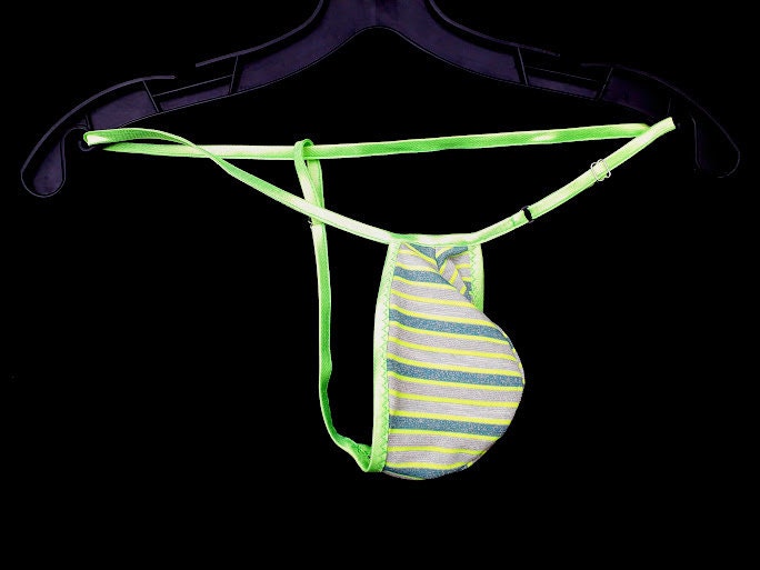 Narrow straight pouch string thong (Y-back), Y-Thongs, Underwear, Mens Sexy  Bikini Undies Swim Strings