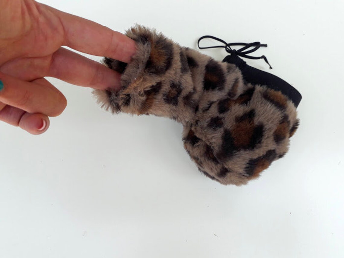 Fur Men's Underwear Leopard Fur Men Open Cock Sock Warm Etsy