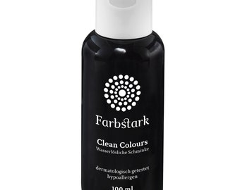 150.00 EUR/ 1l body painting color “Black”, 100 ml water-soluble make-up