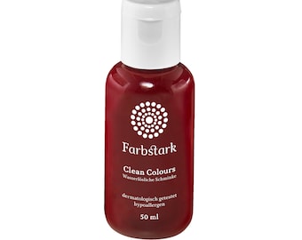 199,00 EUR / 1l bodypainting color "dark red", 50 ml water-soluble make-up