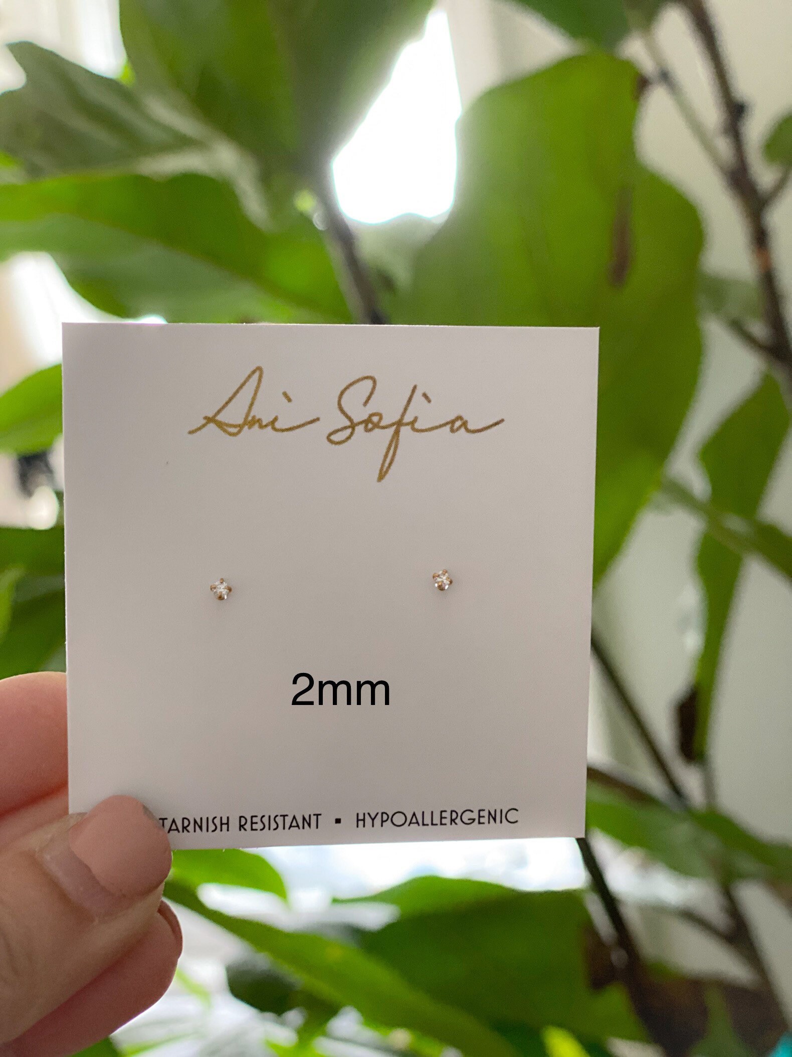 18K Gold Stainless Titanium Stud Earringscubic Zirconia Stud Etsy Canada