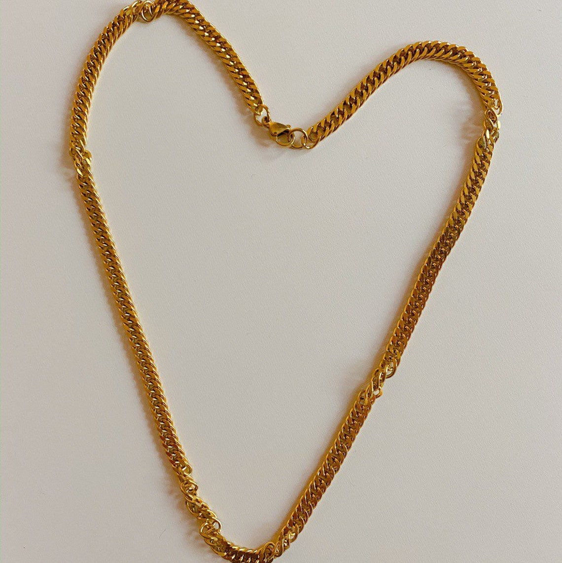 Fat gold necklace Clearance
