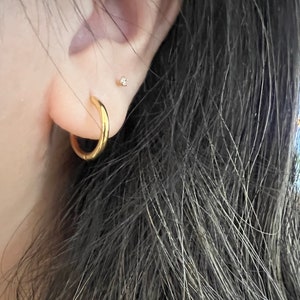 infinity hoop earrings, gold hoop earrings, water and tarnish resistant earrings