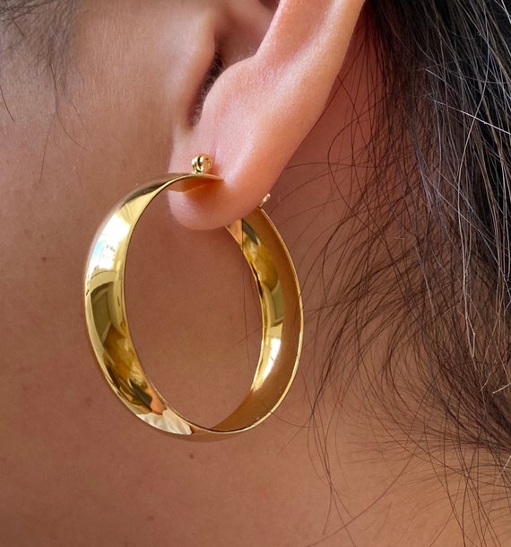Big creole earrings deals