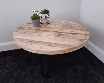Gasha Round Coffee Table Brown Marble