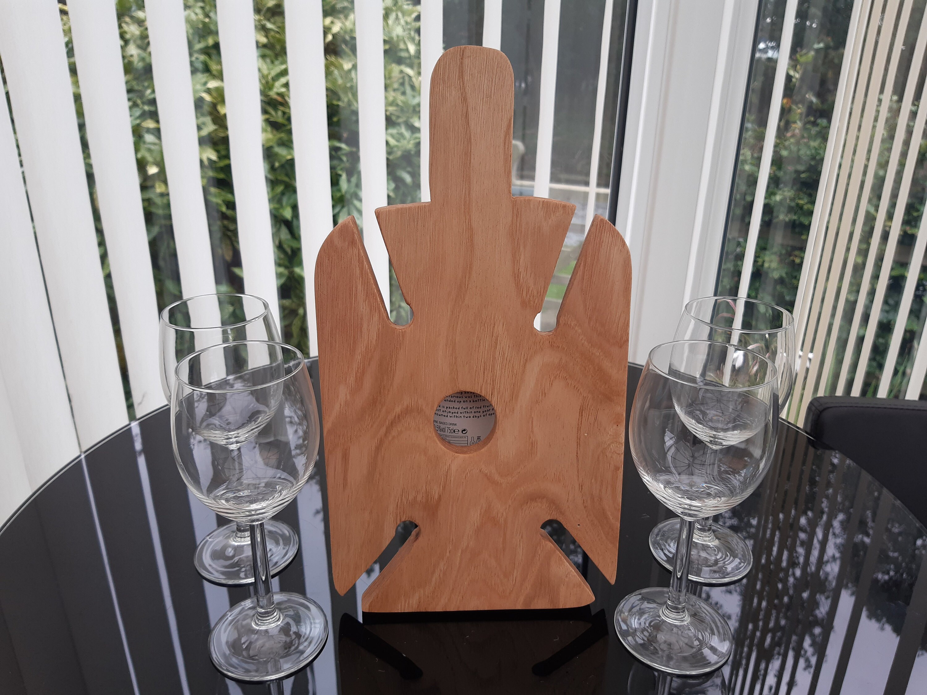 Wine serving tray Wine rack Glasses serving tray Wine Etsy