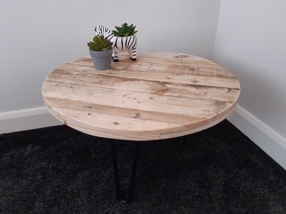 Rustic Coffee Table, Round Reclaimed Wood Coffee Table Rustic