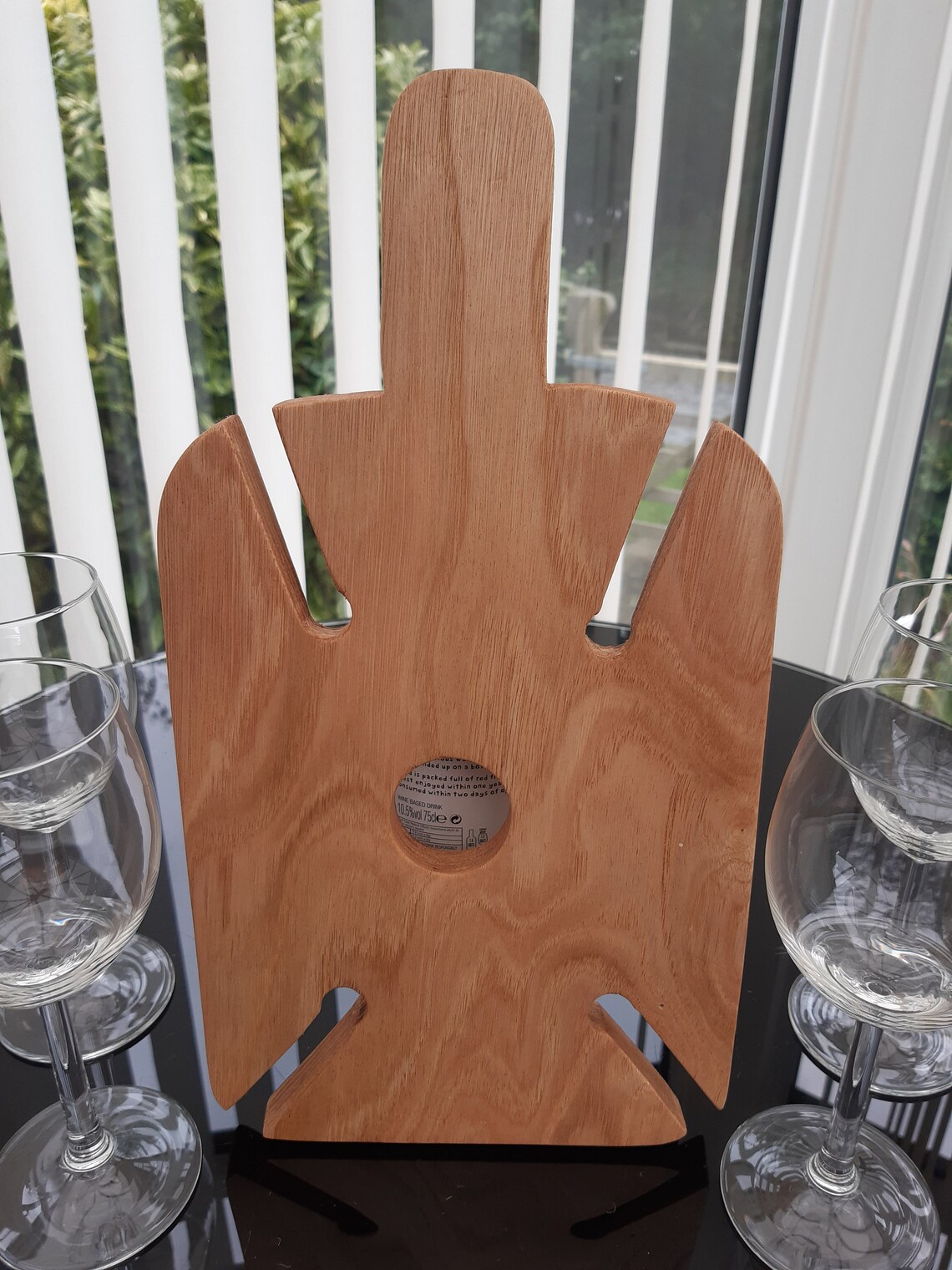 Wine serving tray Wine rack Glasses serving tray Wine Etsy