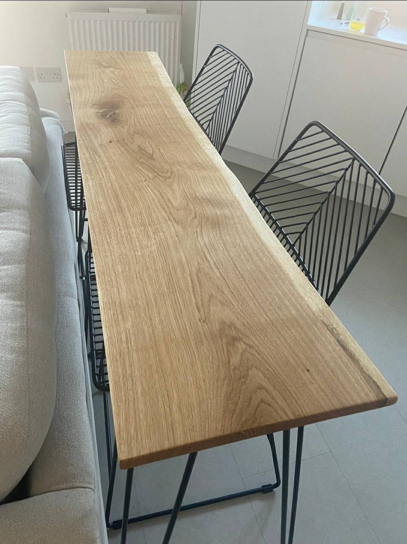 Solid Oak Breakfast Bar Breakfast Bar Breakfast Bar Table Etsy UK