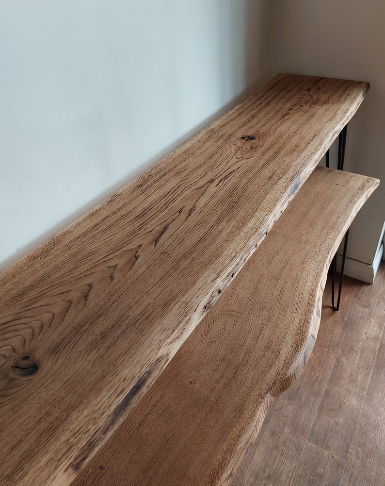 Solid Oak Breakfast Bar Breakfast Bar Breakfast Bar Table Etsy UK