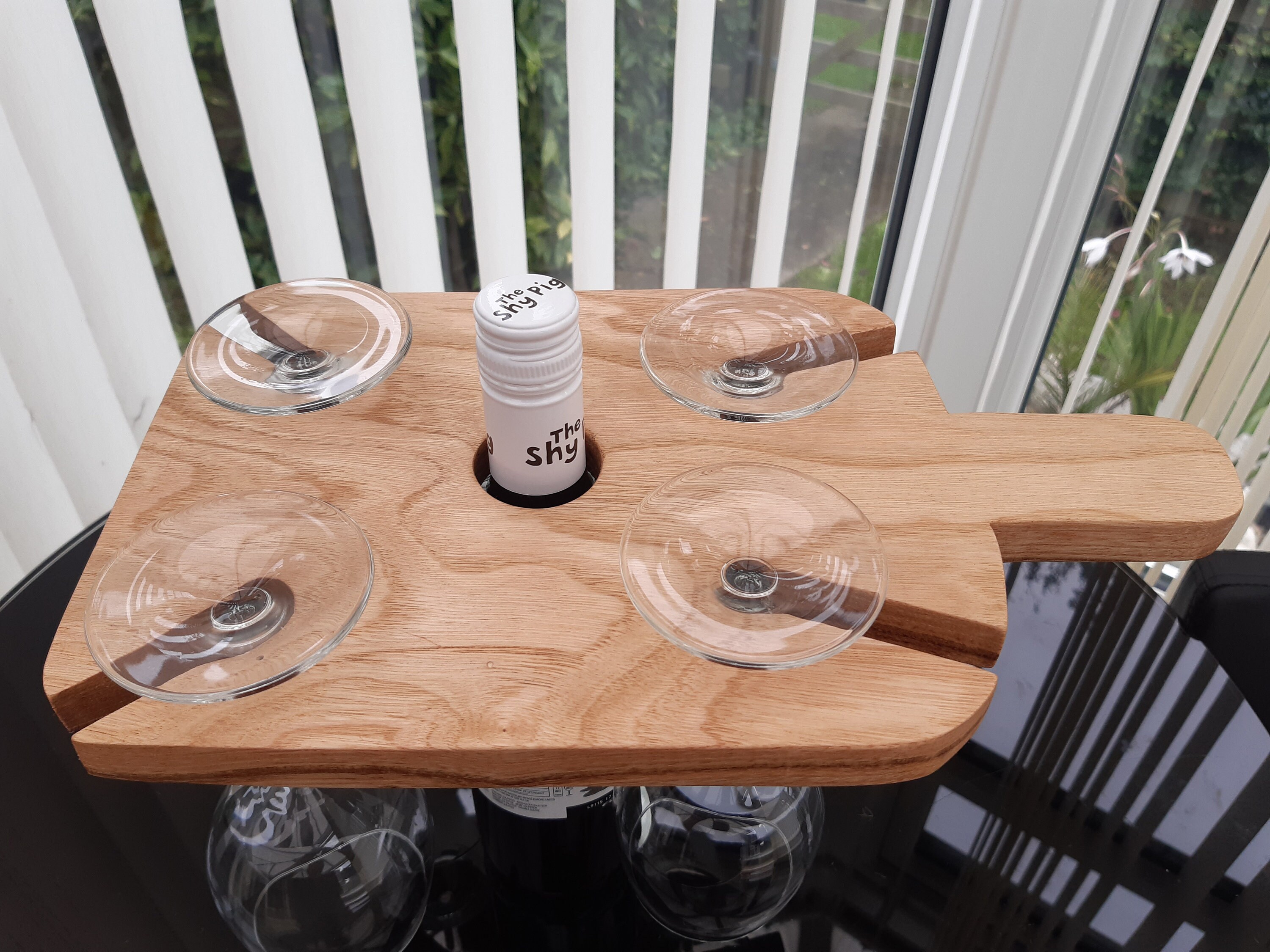 Wine serving tray Wine rack Glasses serving tray Wine Etsy