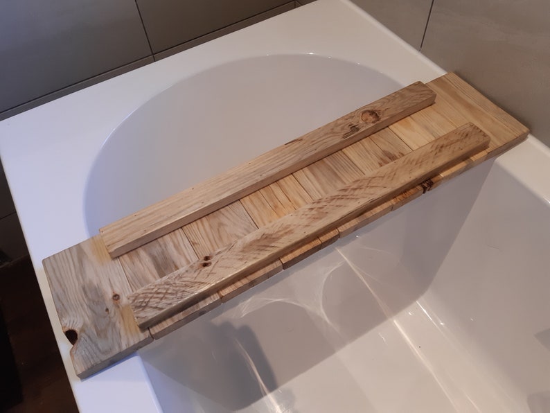 Bath Caddy Rustic Bath Caddy Wooden Bath Caddy Bath Shelf Etsy UK