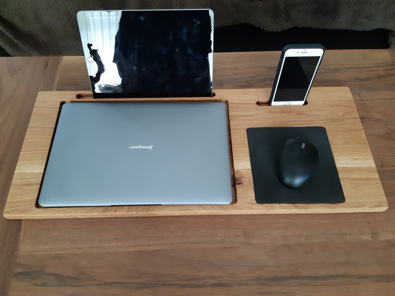 Oak laptop tray laptop tray laptop table writing desk Etsy