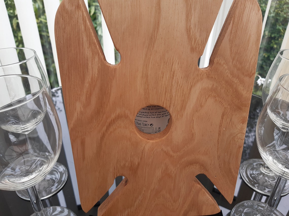 Wine serving tray Wine rack Glasses serving tray Wine Etsy