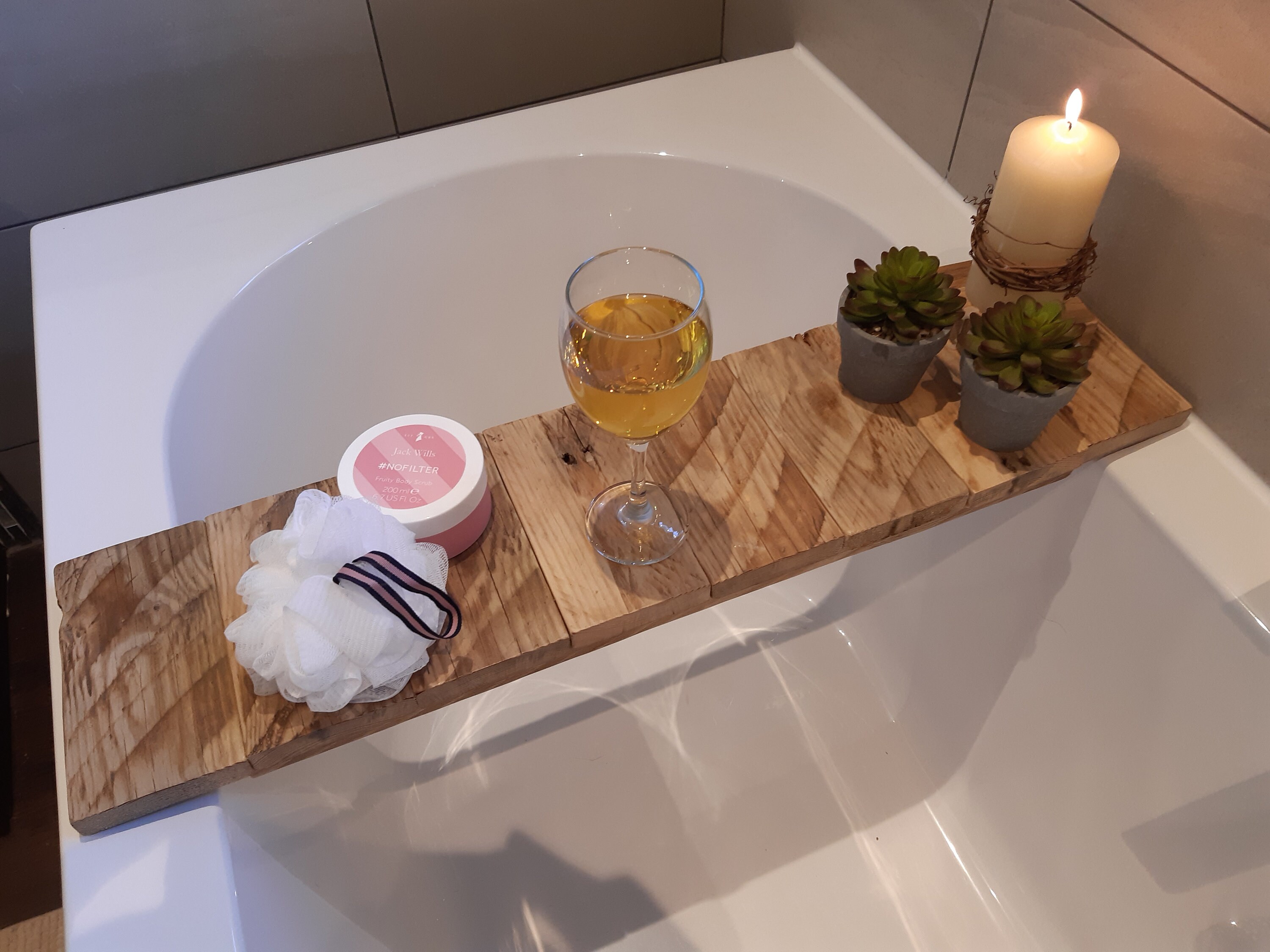 Bath Caddy Rustic Bath Caddy Wooden Bath Caddy Bath Shelf Etsy UK