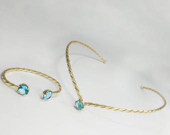 Tiara and Bracelet Handmade Elf Wedding Kit