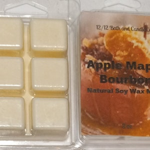 Apple maple bourbon wax melts, soy wax melts, winter wax melts,  gift under 5