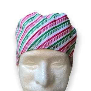 Candy Cane Christmas Scrub Cap Mens